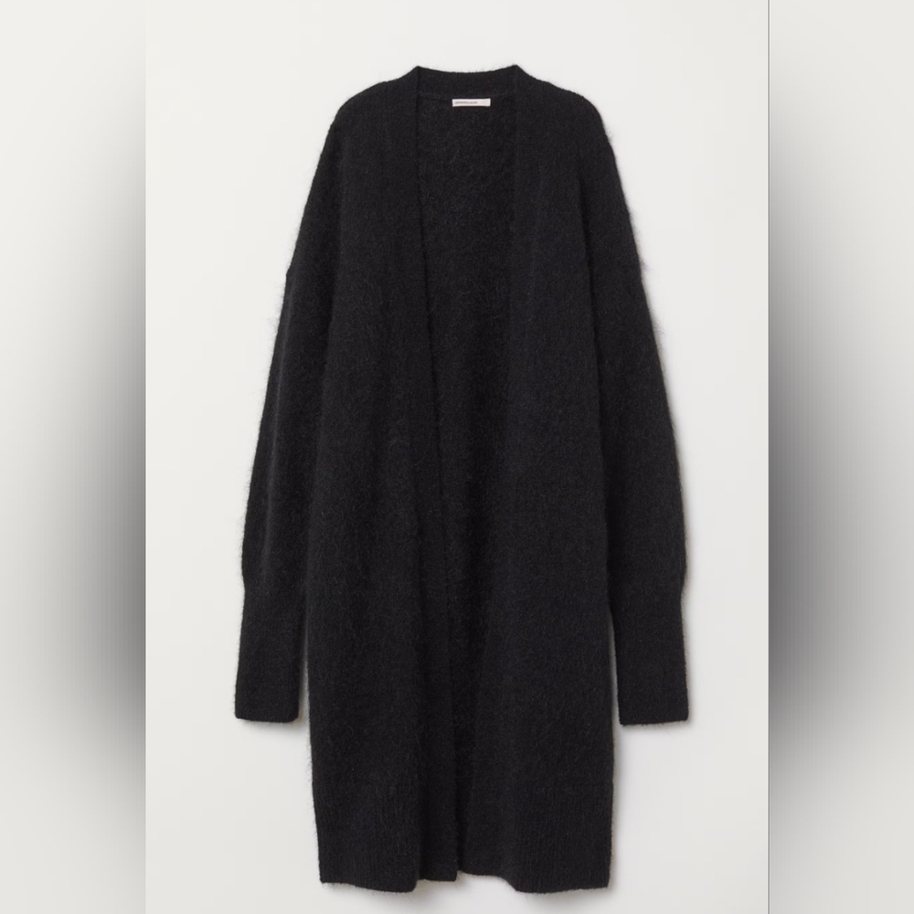 H&M Elegant Black Long Cardigan